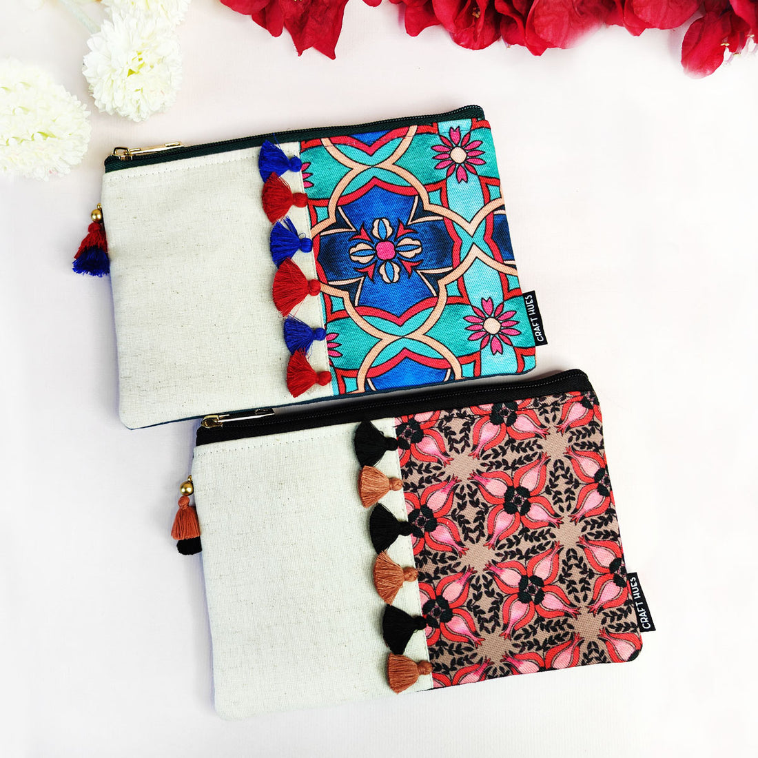 Multi-Purpose Pouch Combo- Teal-Maroon