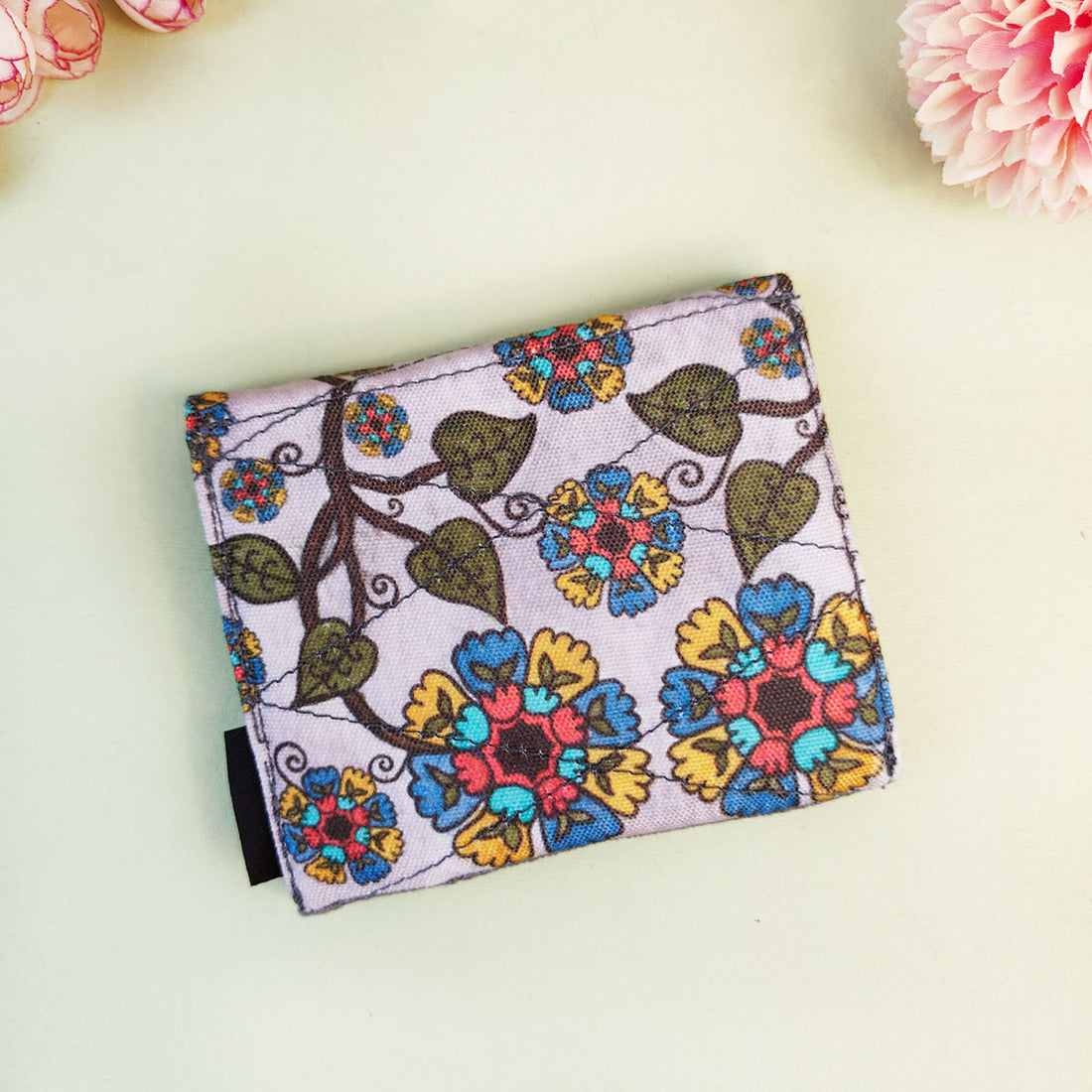 Curve Flap Mini Wallet-Grey Chakra