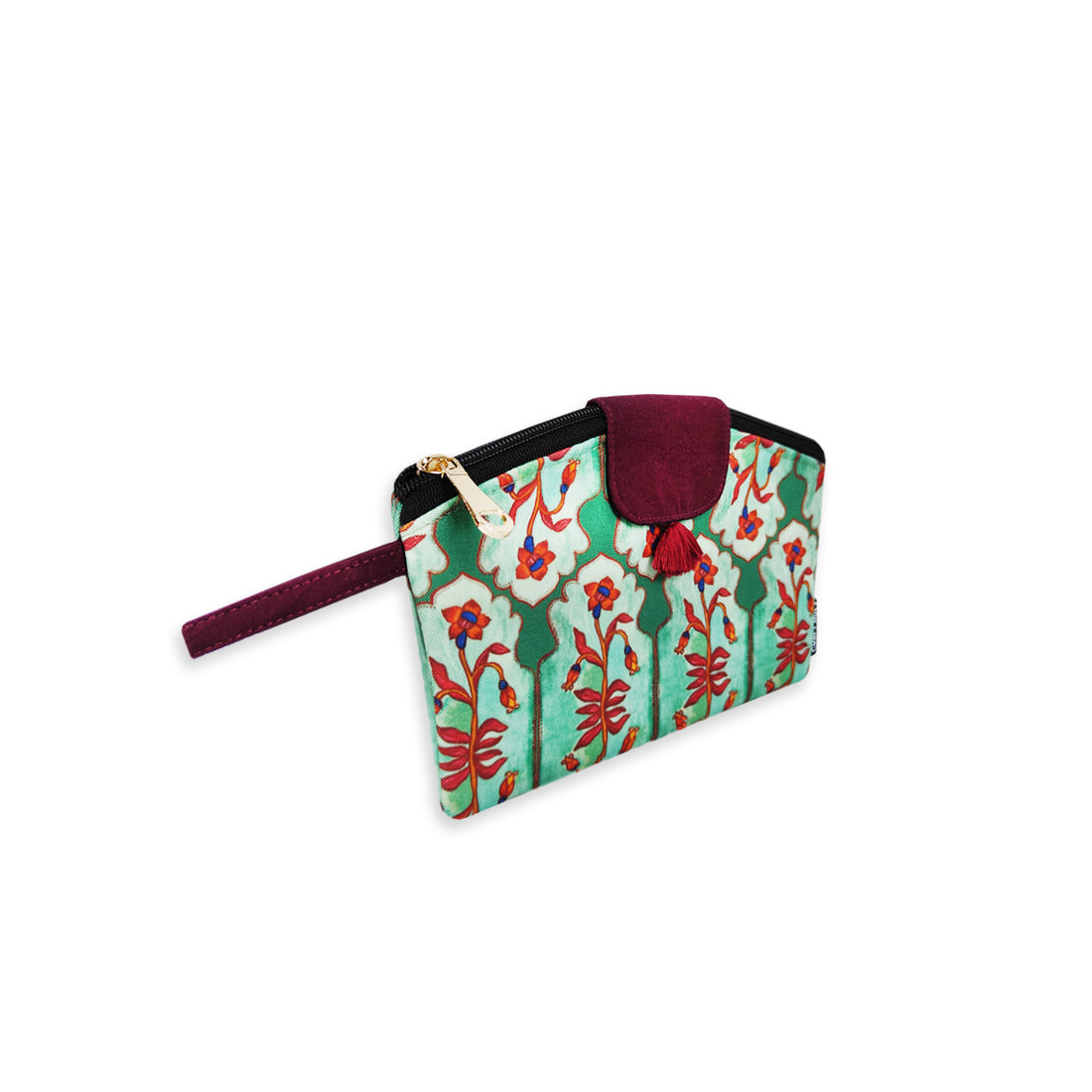 Curve wallet coin pouch combo- Green Door