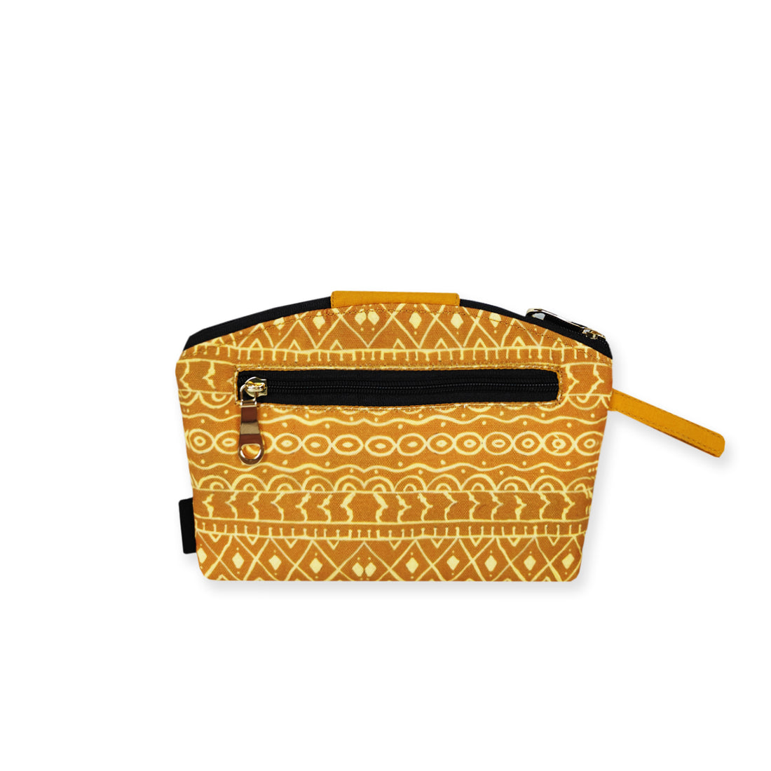 Curve wallet coin pouch combo- Warli Mustard Border