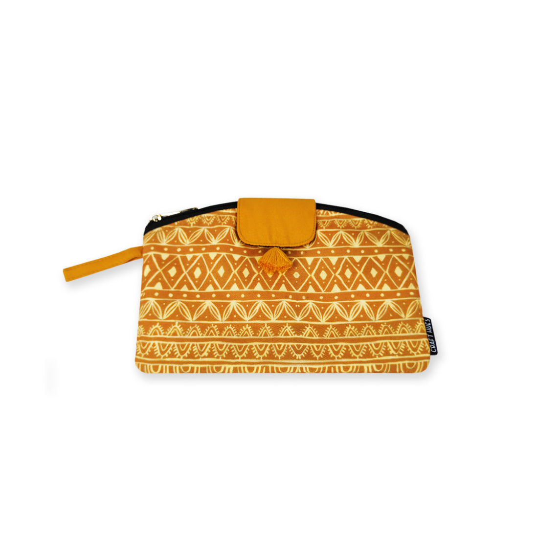 Curve wallet coin pouch combo- Warli Mustard Border