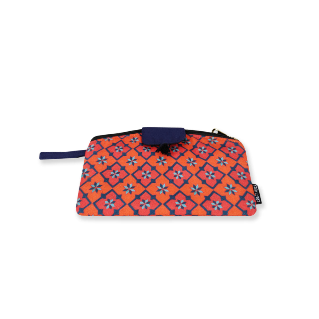 Curve wallet coin pouch combo- Orange Tiles