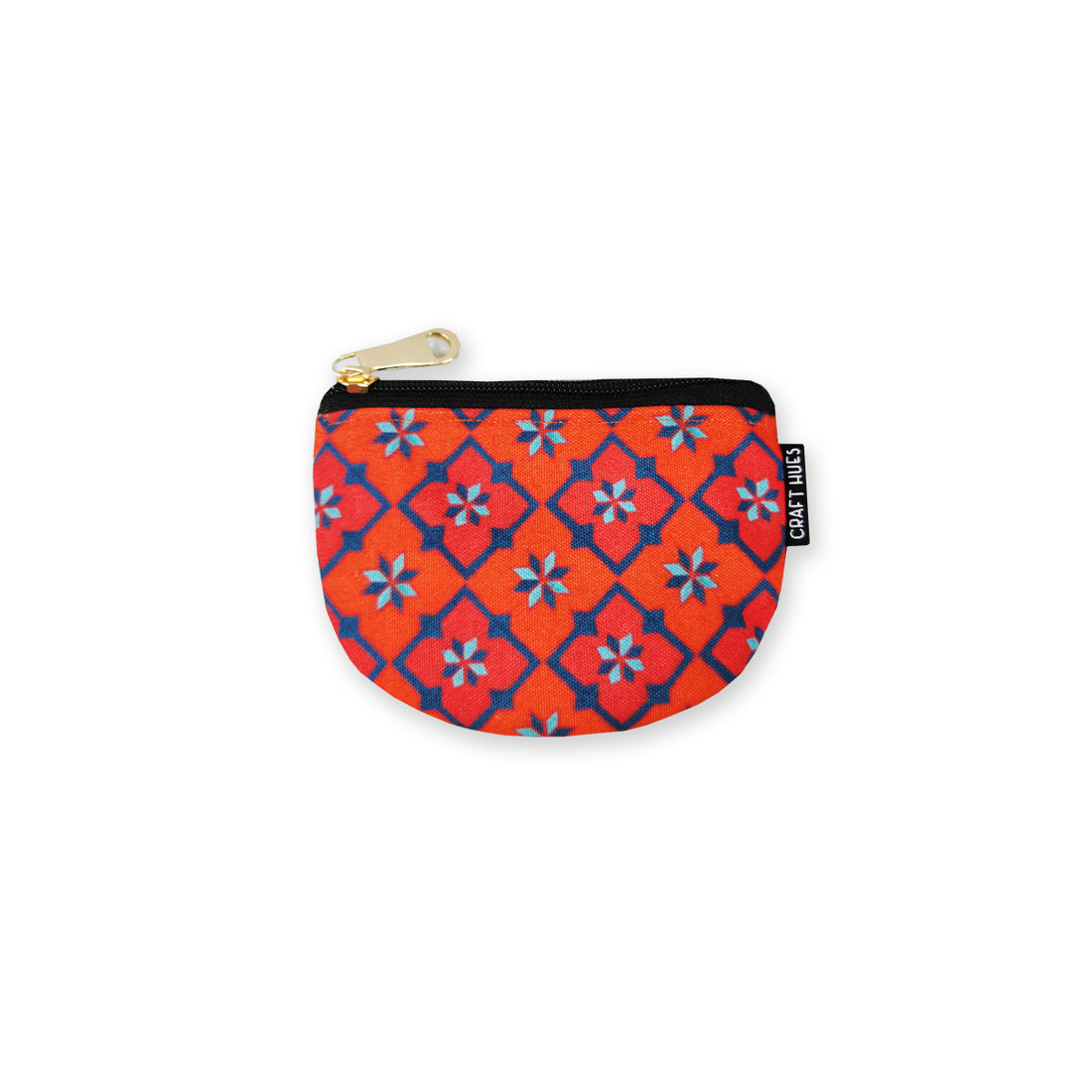 Curve wallet coin pouch combo- Orange Tiles