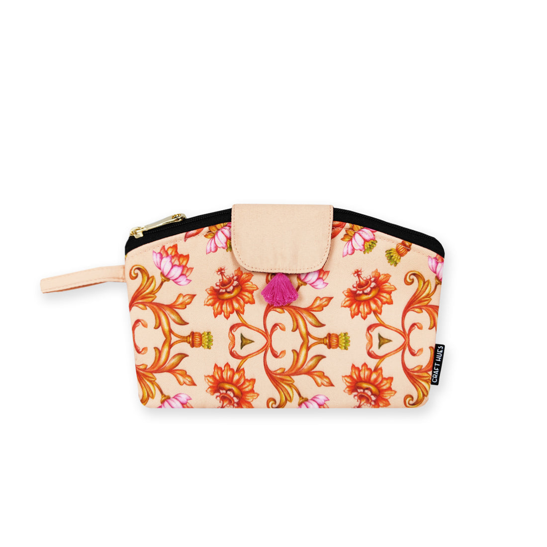 Curve wallet coin pouch combo- Peach mughal