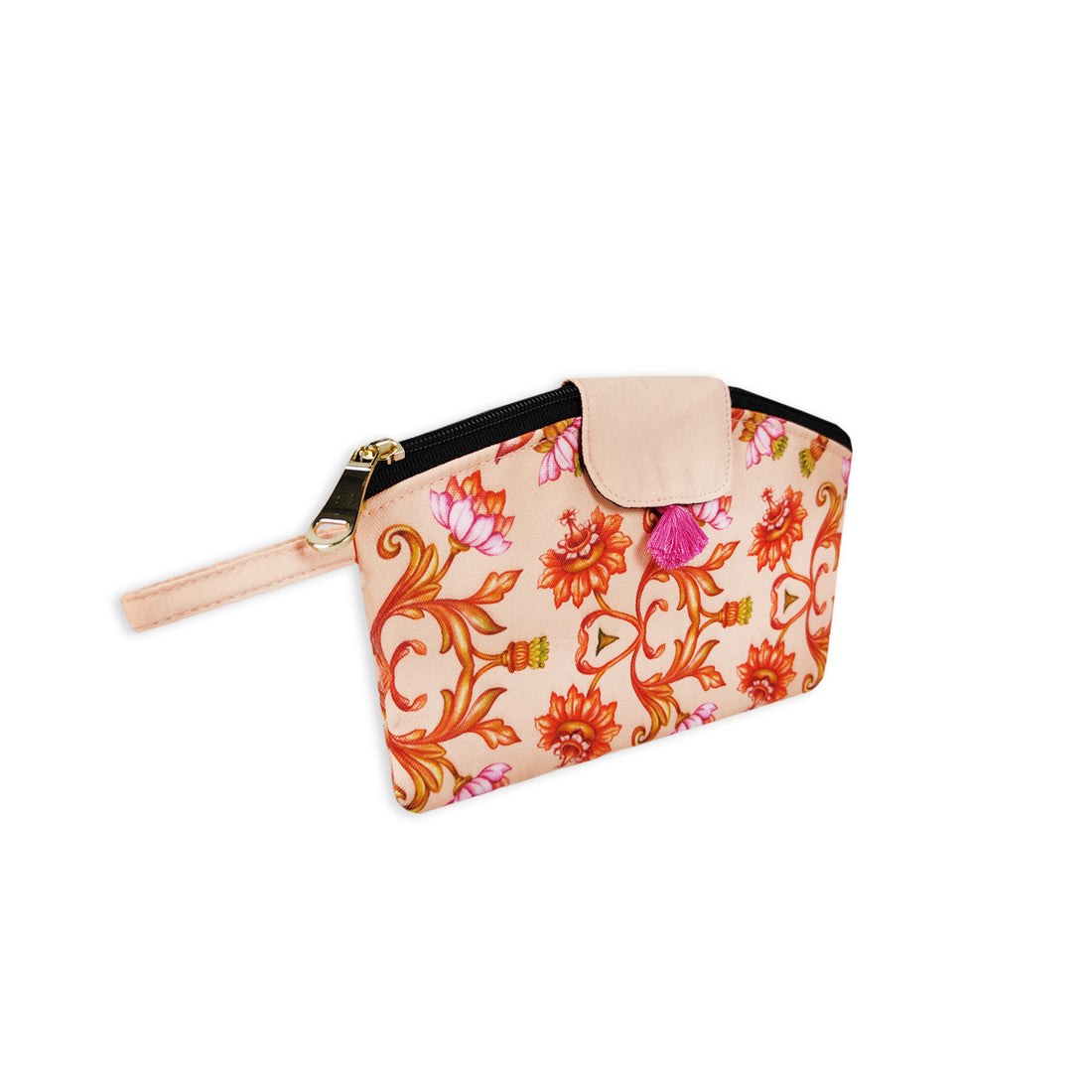 Curve wallet coin pouch combo- Peach mughal