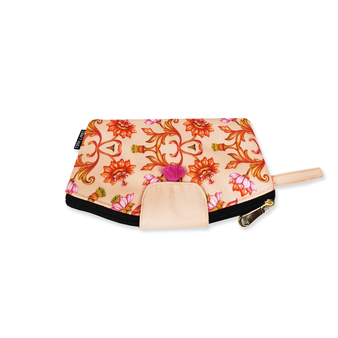 Curve wallet coin pouch combo- Peach mughal