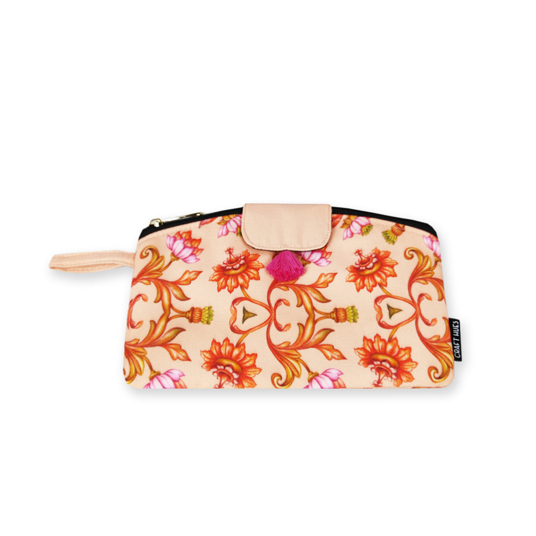 Curve wallet coin pouch combo- Peach mughal