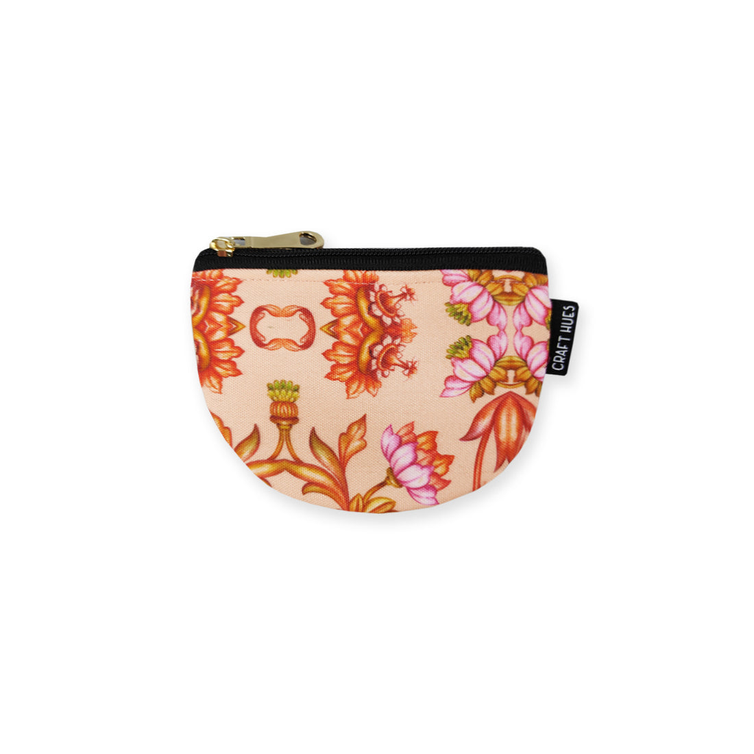 Curve wallet coin pouch combo- Peach mughal