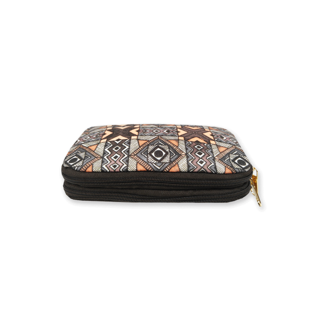 Dual Compartment Sling Bag- Grey Madhubani