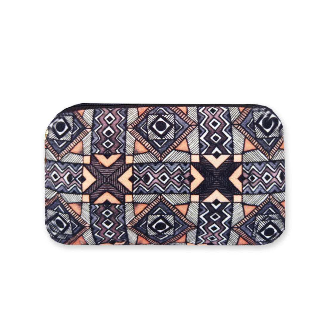 Dual Compartment Sling Bag- Grey Madhubani