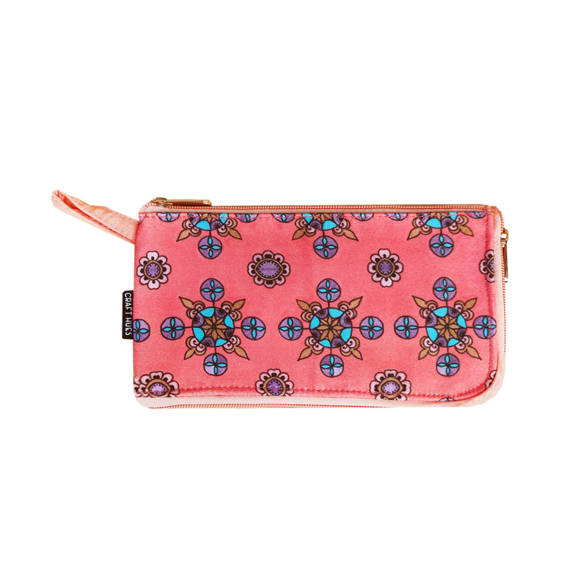 Dual zip-peach purple file