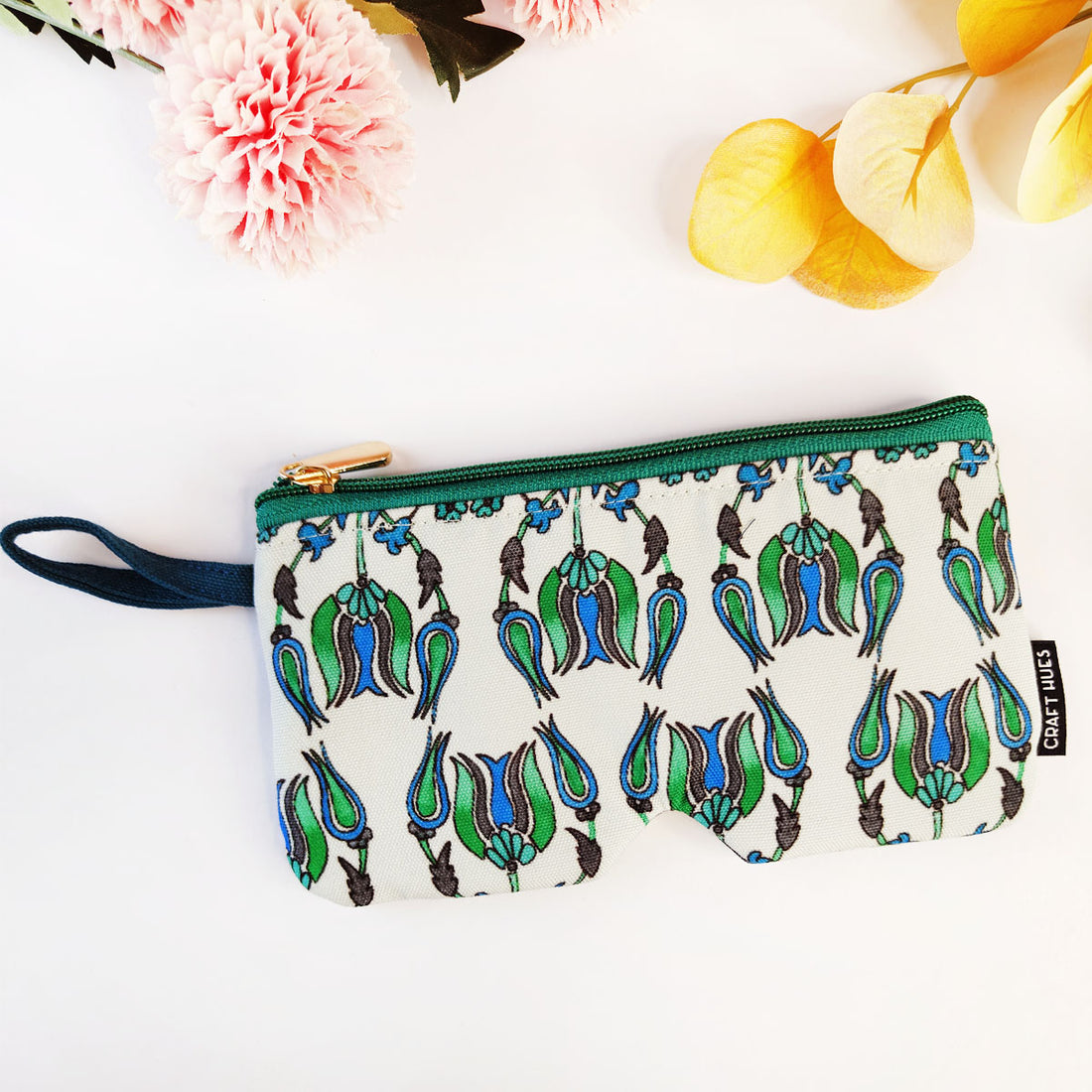Eyewear/Sunglass Case-Sea Green Persian