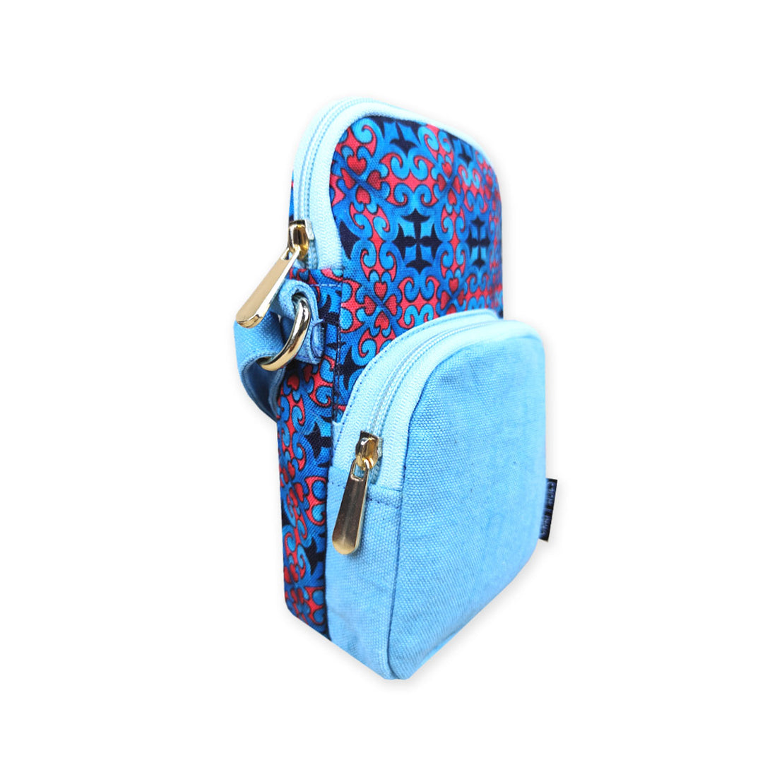 Front Pocket Mobile Sling- Blue Knot