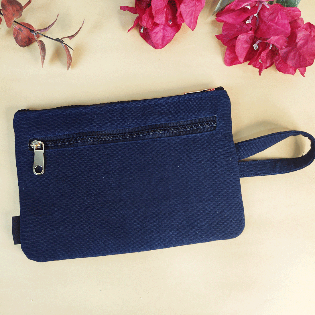 Multi-Purpose Pouch- Gond Blue Bird