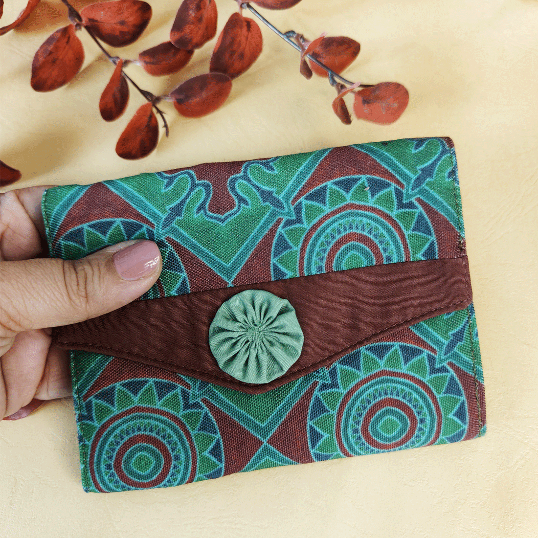 3-Fold Wallet- Green Chakra