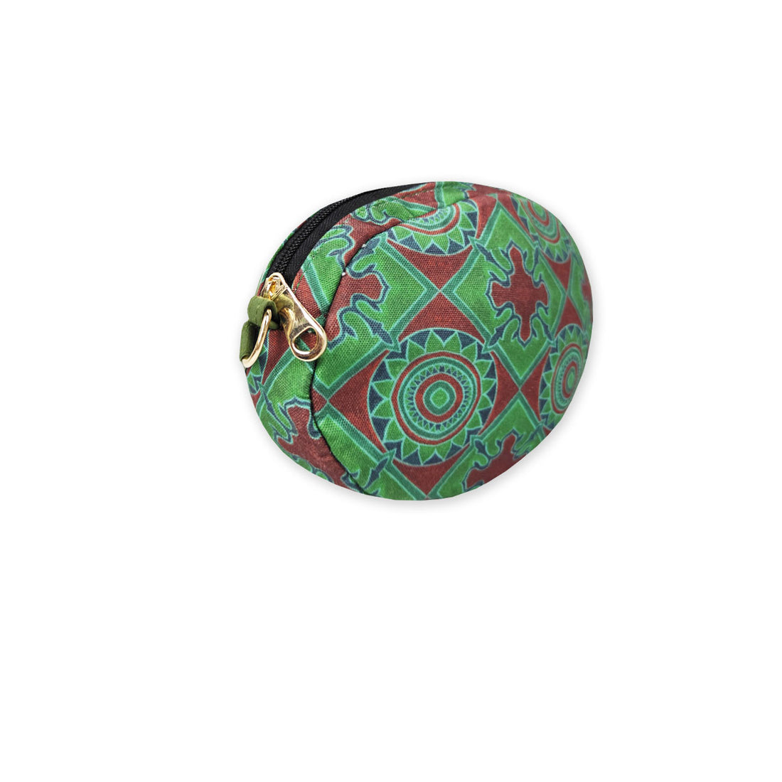 Oval Sling Bag- Athangudi Green Chakra