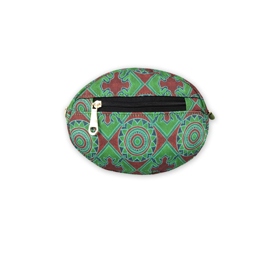 Oval Sling Bag- Athangudi Green Chakra