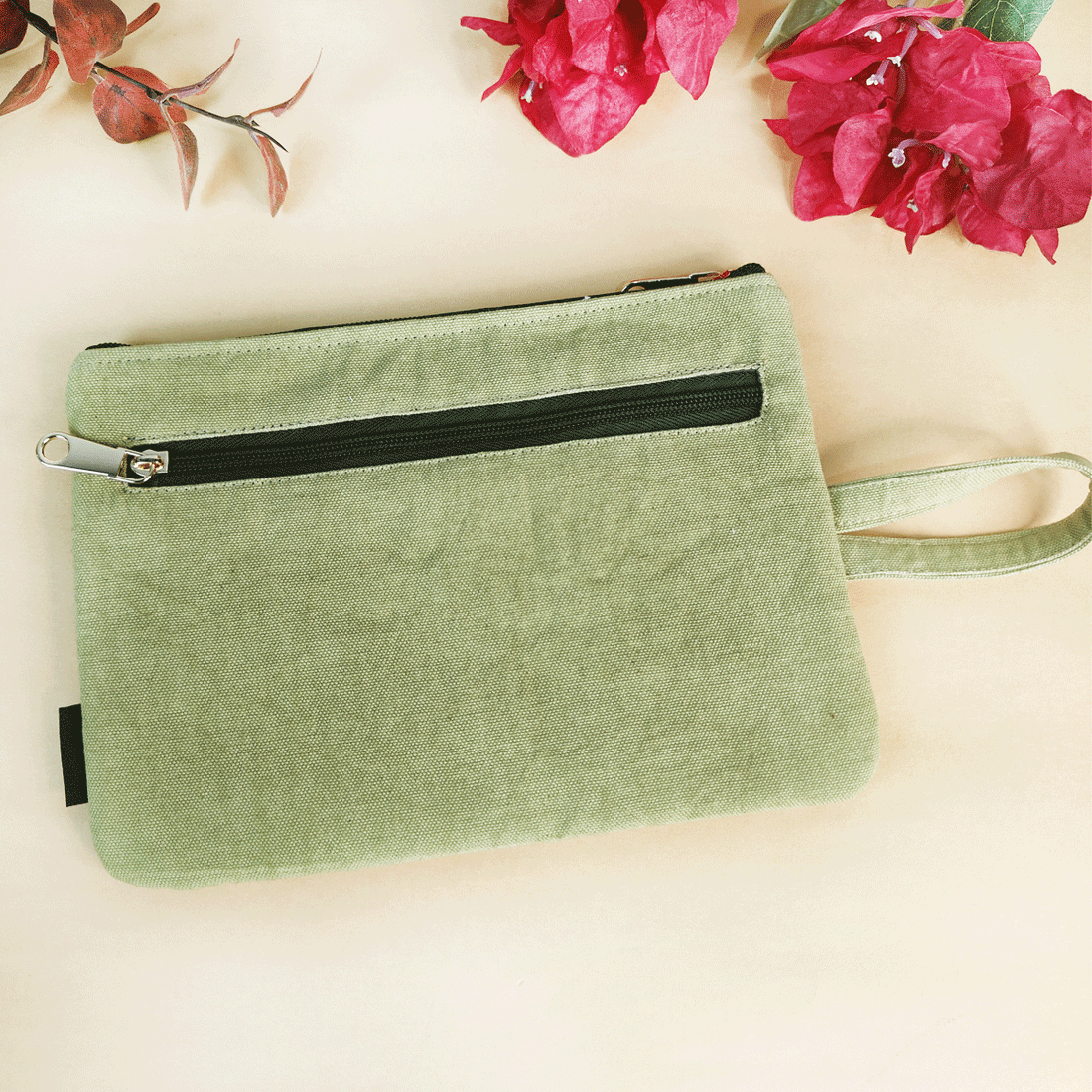 Multi-Purpose Pouch Combo-Mauve Garden-Green Knot