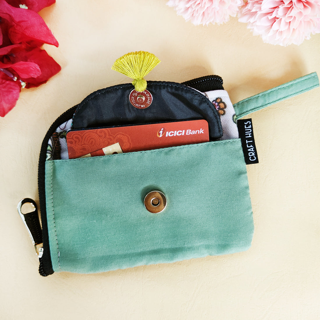 Curve Mini Wallet Combo- Teal-Green