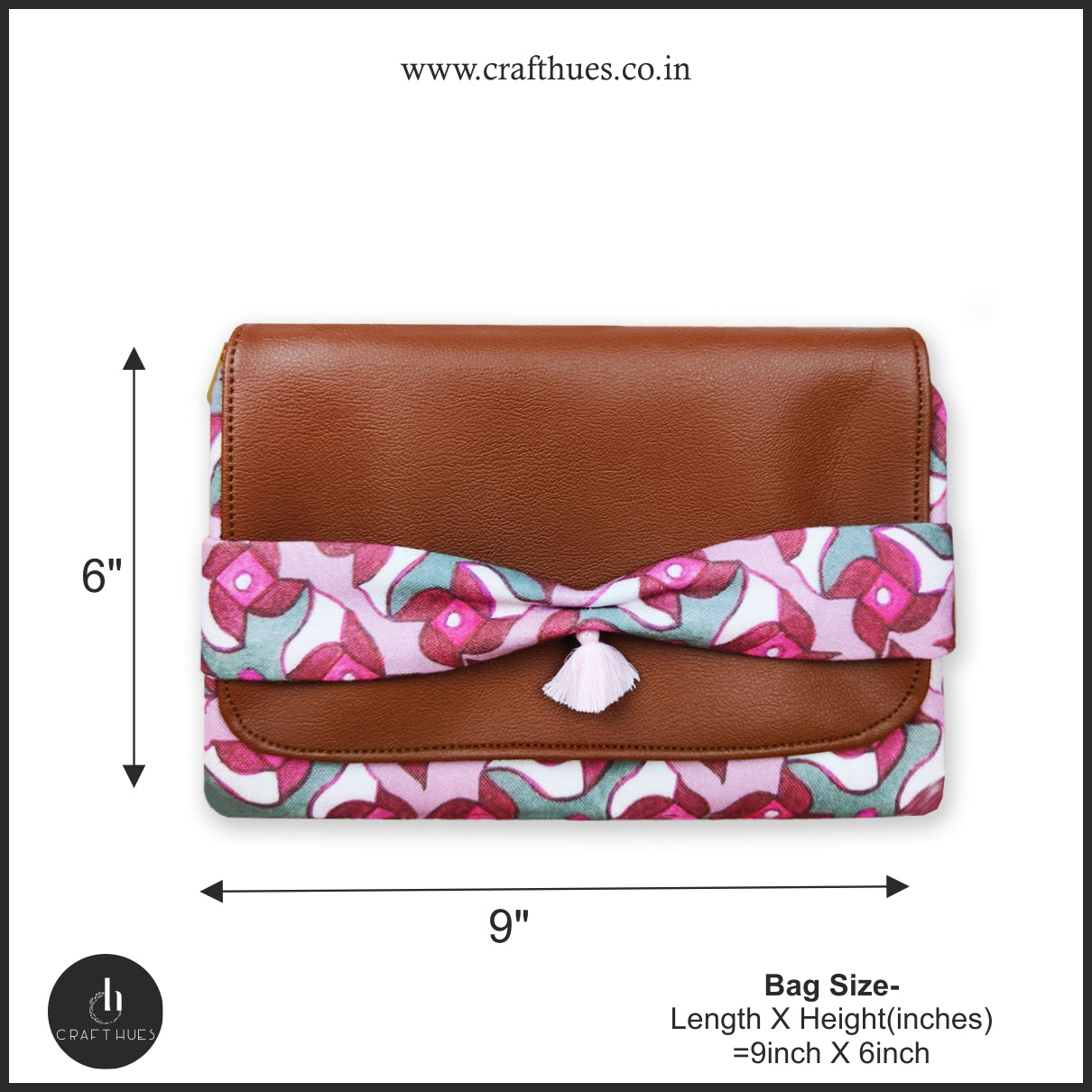 Kollam Pink Pinwheel Leather Wallet