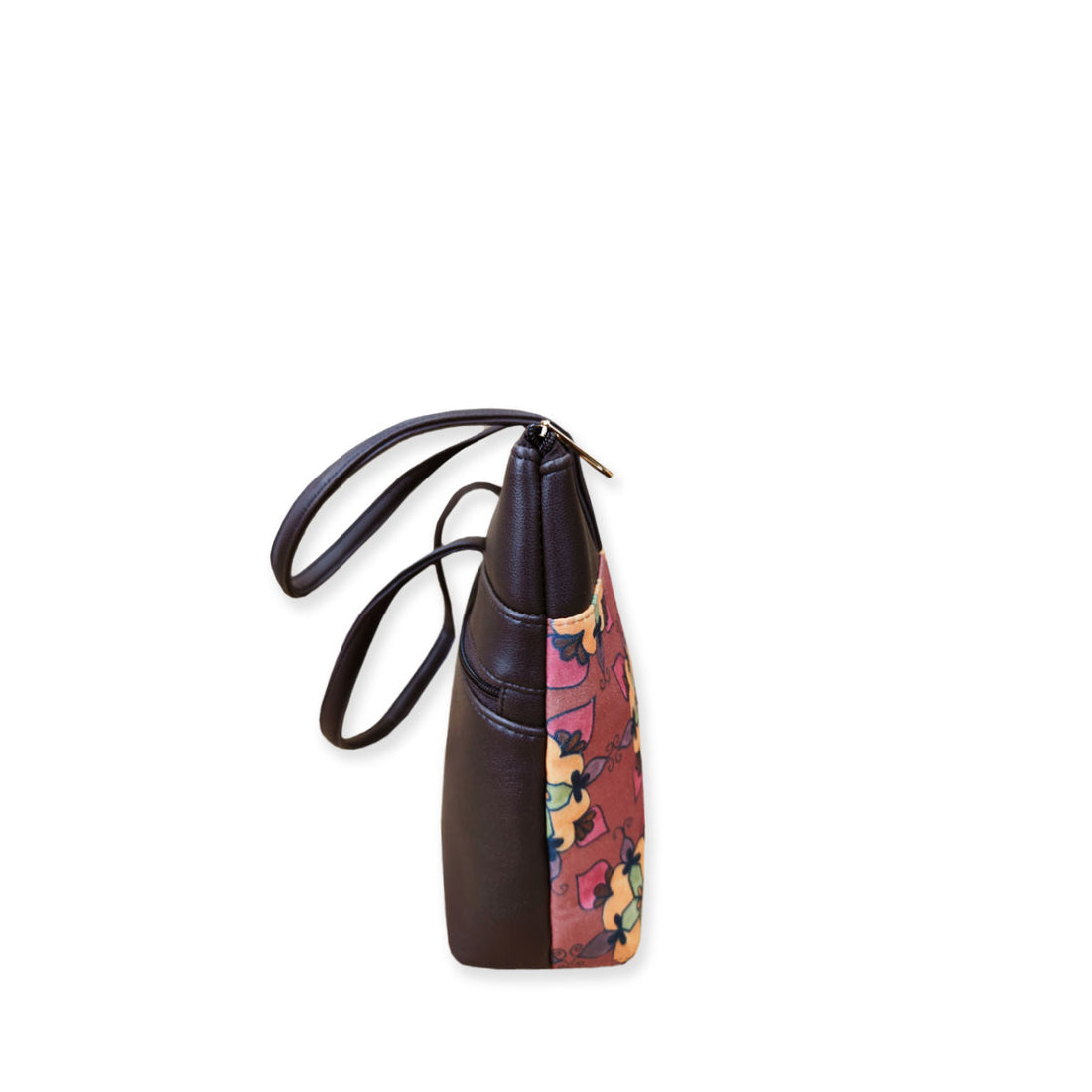 Yellow Floral Kollam Tote/Pouch Combo