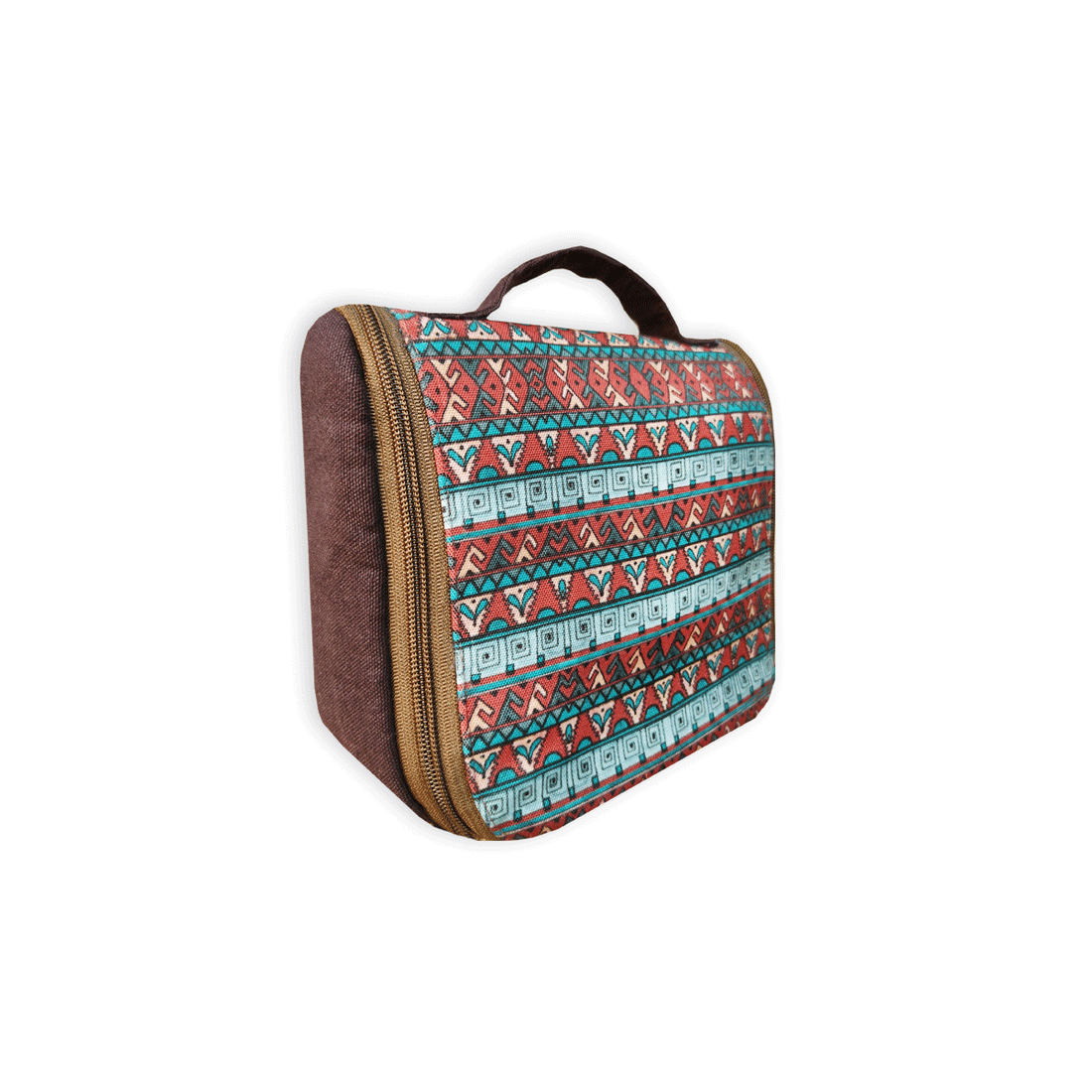 Toiletry Organizer - Teal Maroon Aztec