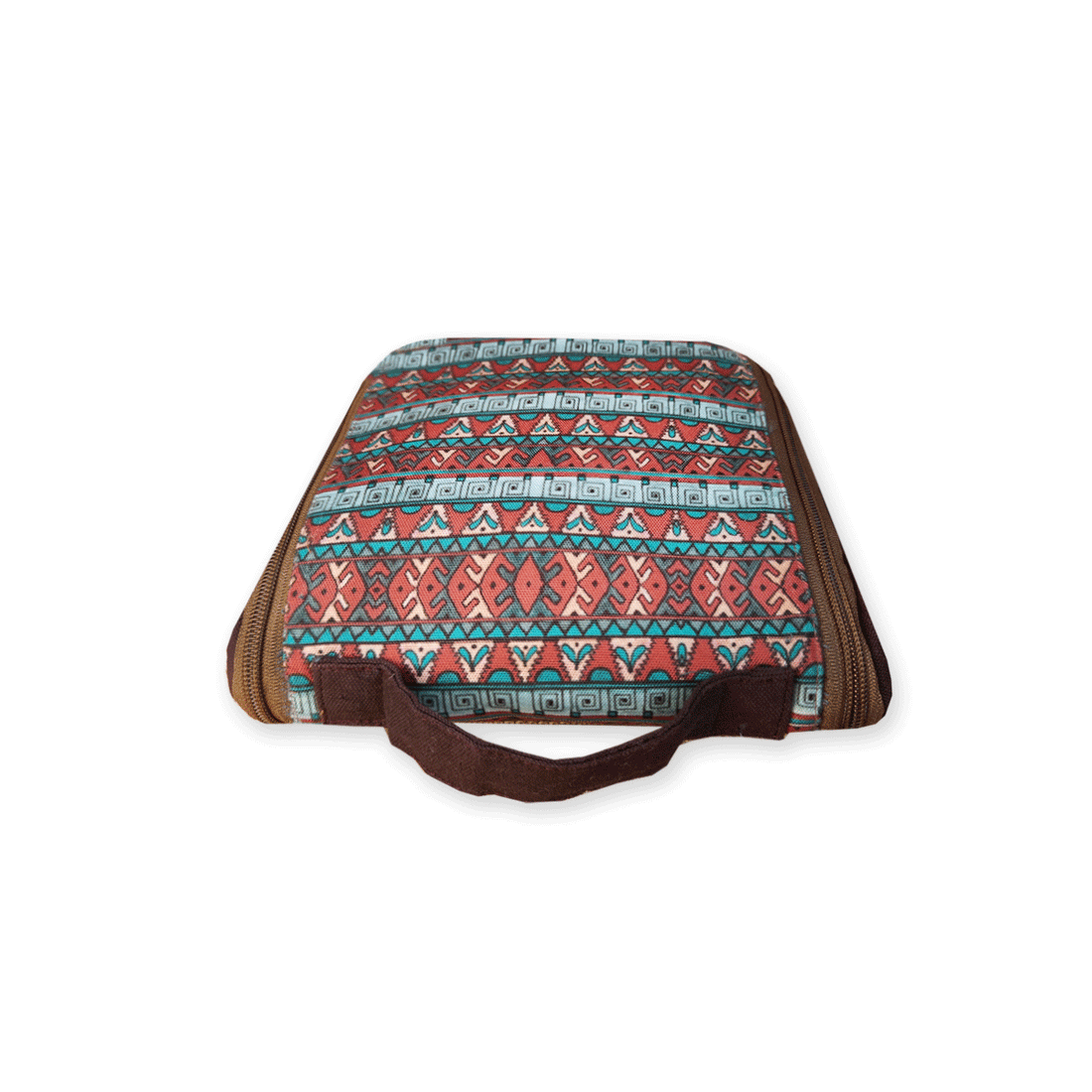 Toiletry Organizer - Teal Maroon Aztec