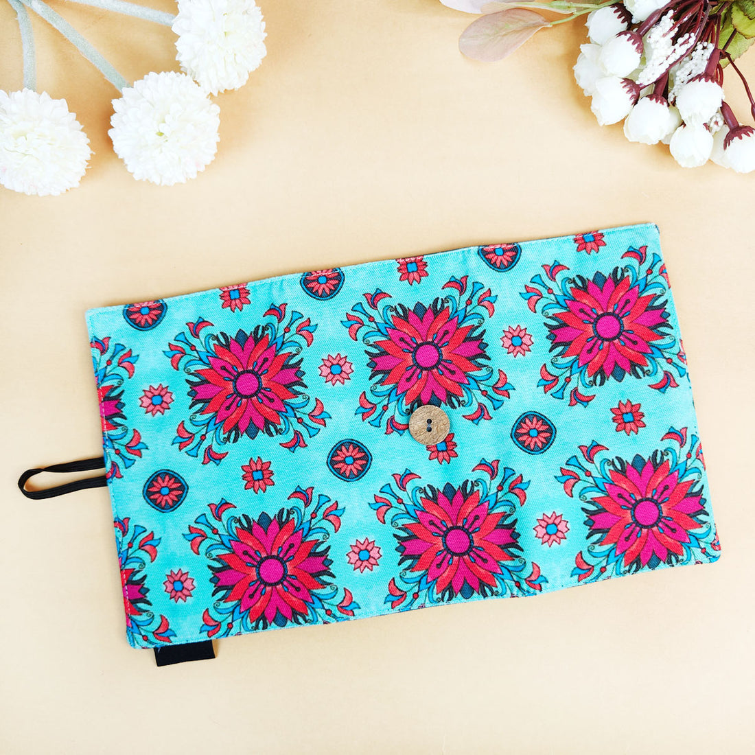 Medicine Organizer - Red Teal Tile