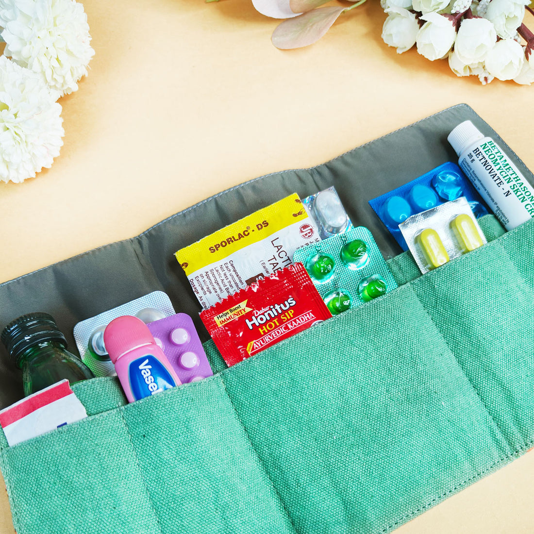 Medicine Organizer - Sea Green Tile