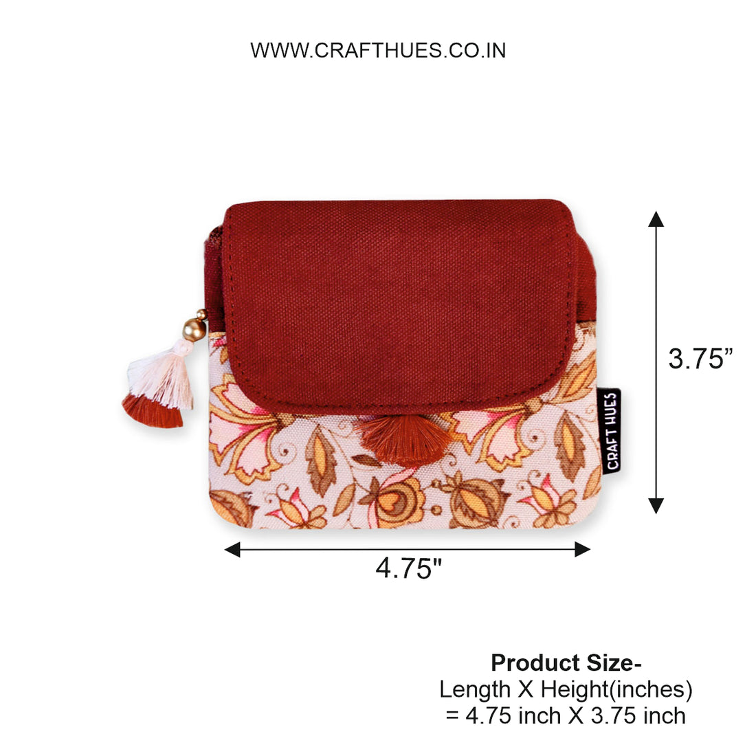 MINI FLAP WALLET- ORANGE PRADIZE-PURPLE SUZANI