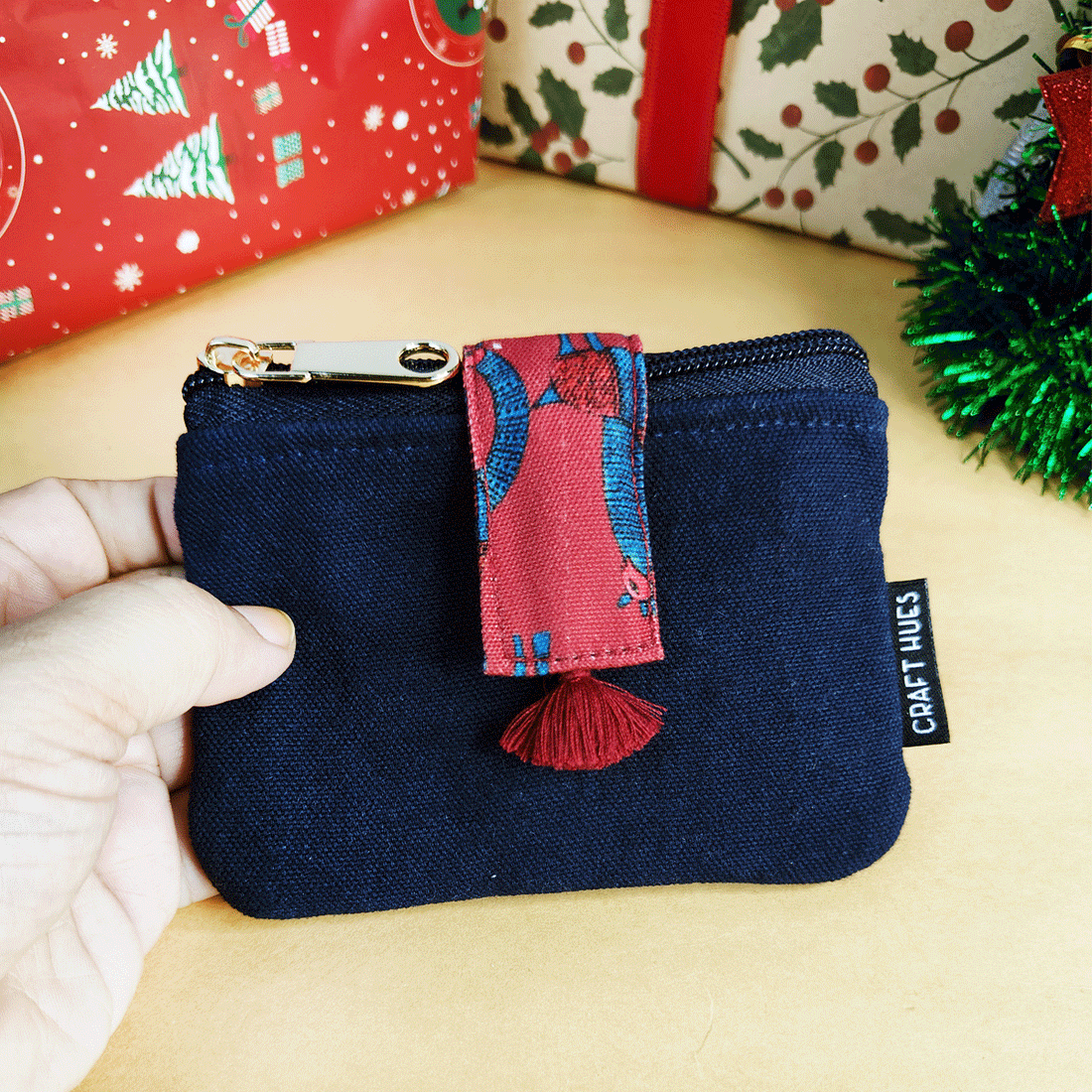 Plain Mini Wallet Combo-Navy-Sky Blue