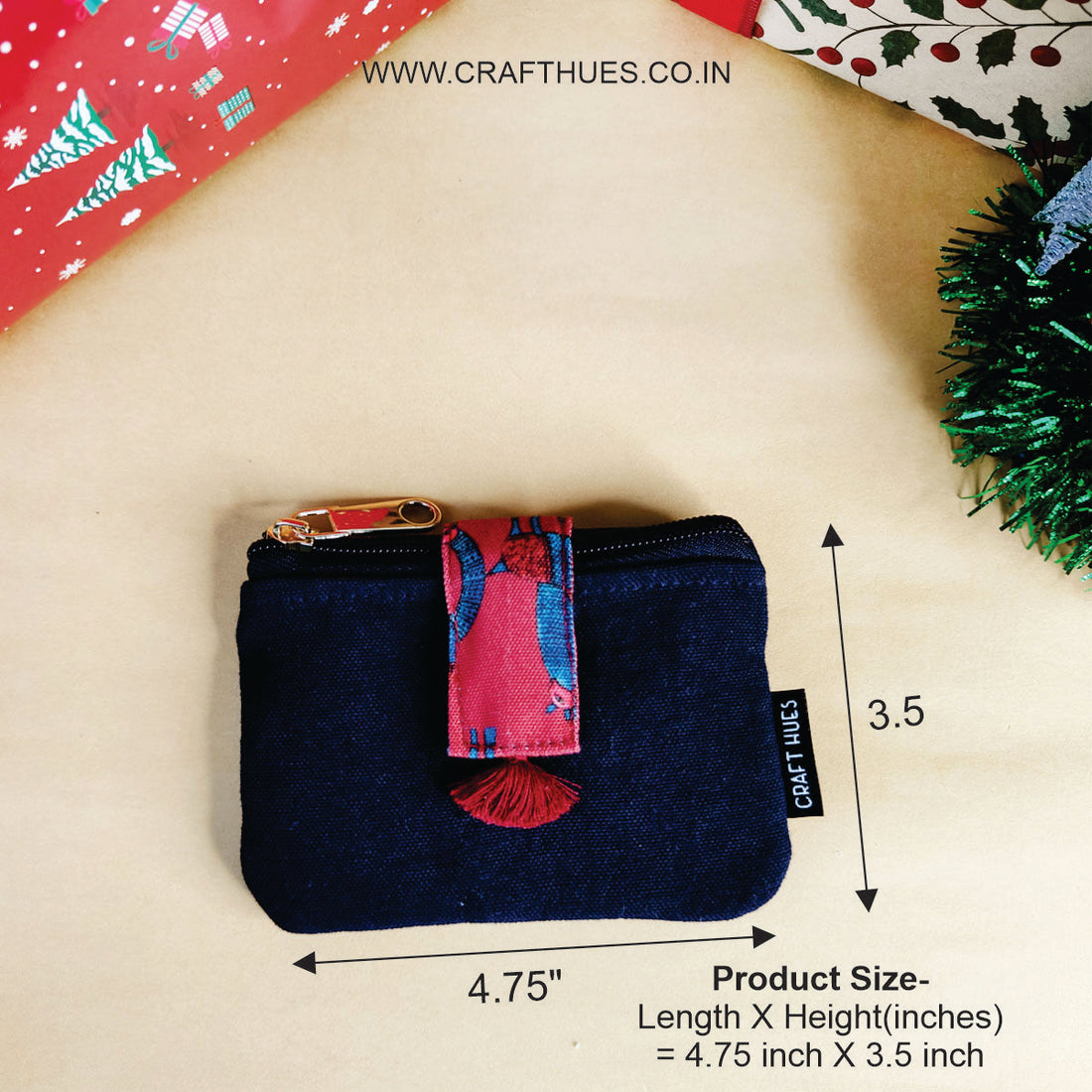 Plain Mini Wallet Combo-Navy-Sky Blue