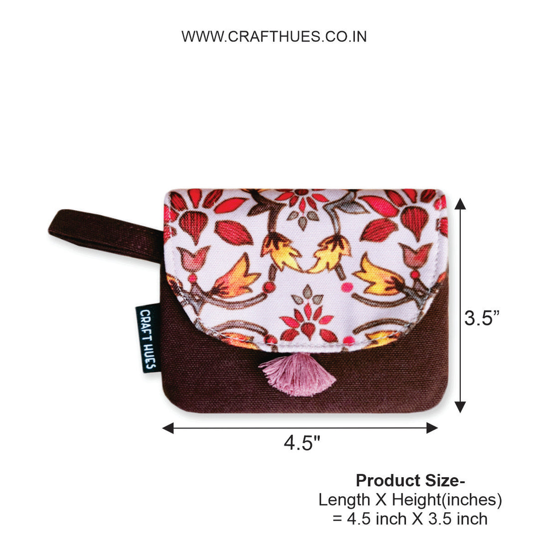 Curve Flap Big/Mini Wallet Combo-Maroon Mughal Floral