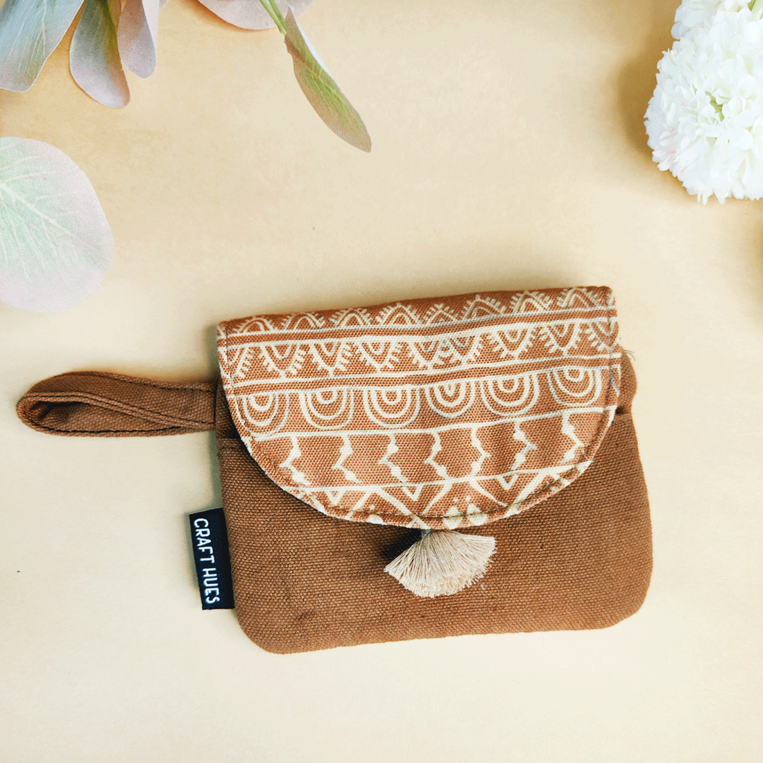 Curve Flap Big/Mini Wallet Combo-Mustard Warli