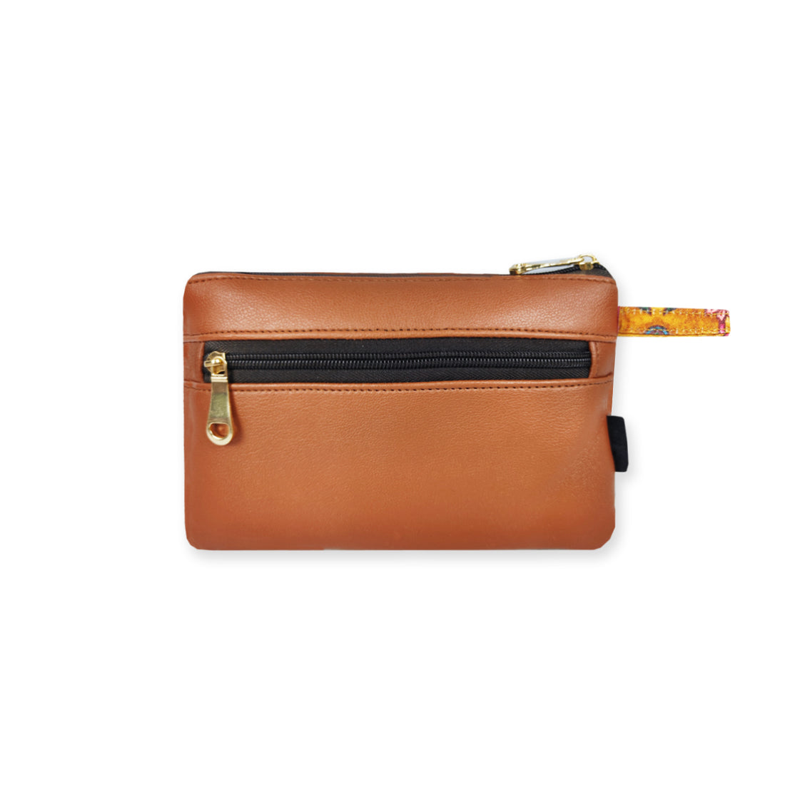 Leather Flap Wallet-Mustard Mughal