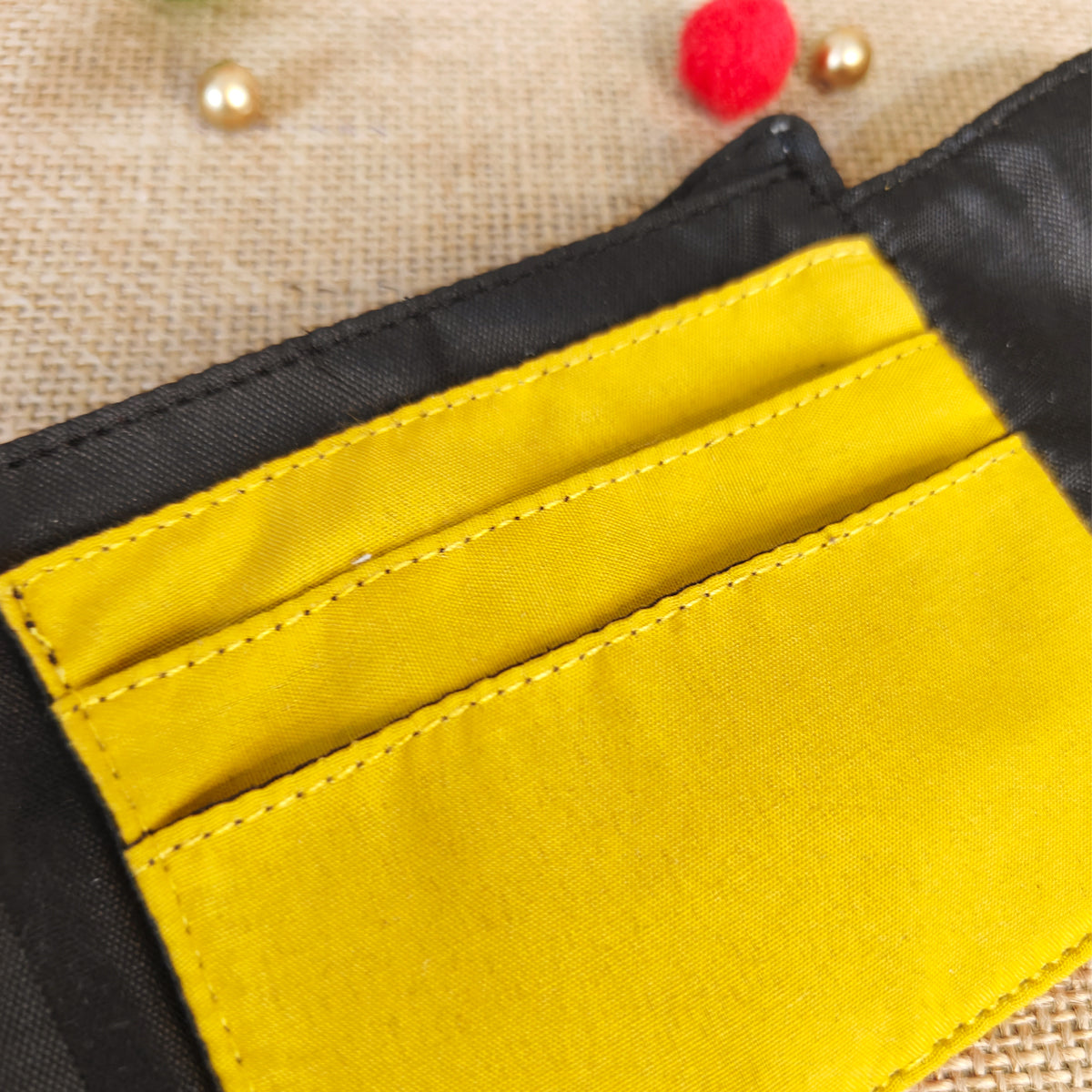 Mustard Mughal Flap Mini Wallet