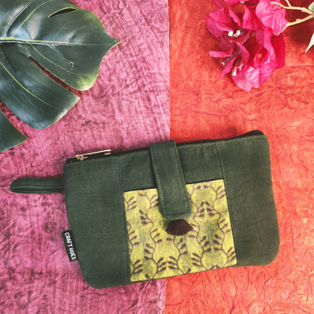 Front Thin Flap Big/Mini Wallet Combo-Green Bel