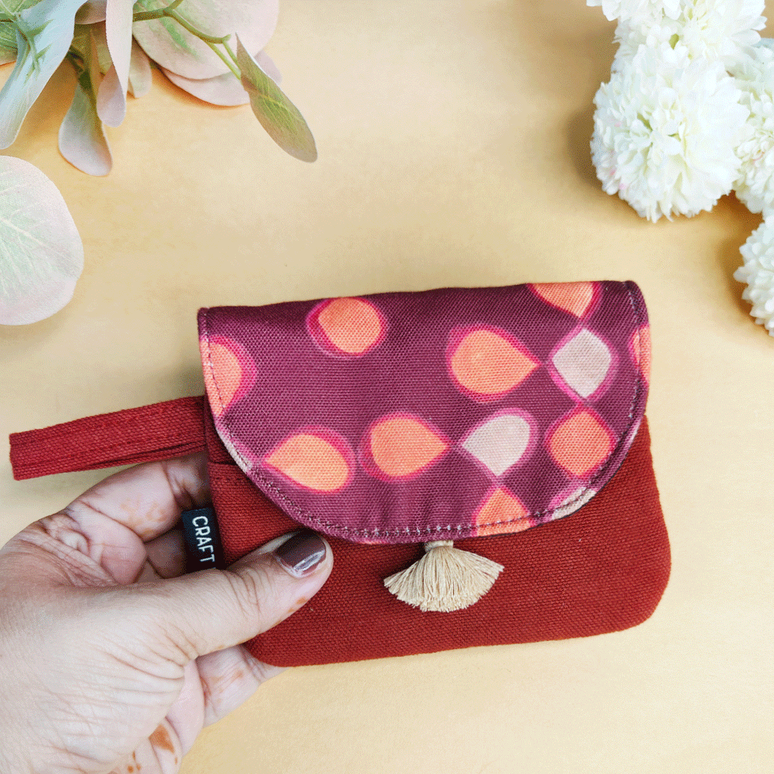 Curve Flap Big/Mini Wallet Combo-Orange Kollam