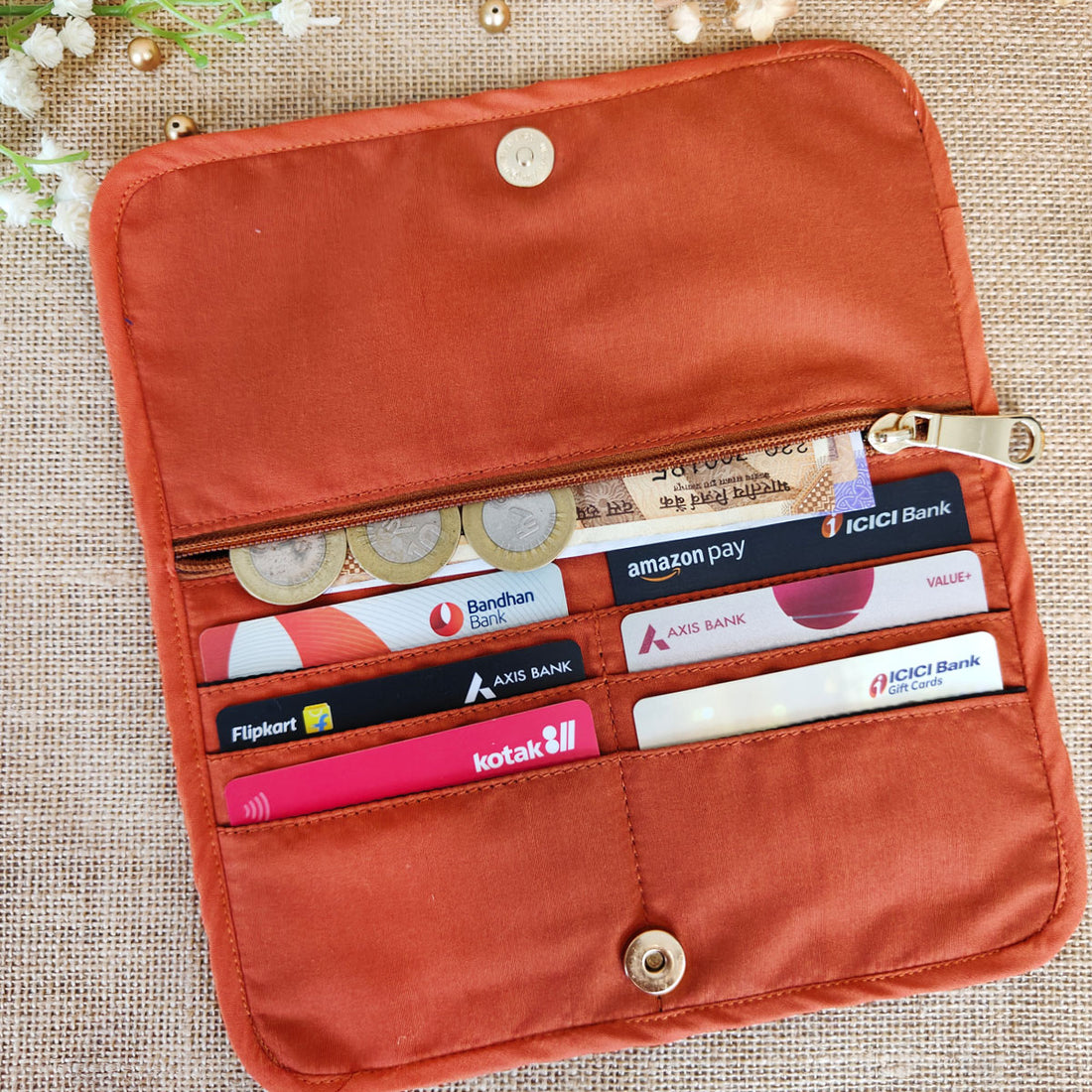 Orange Kollam Book Wallet