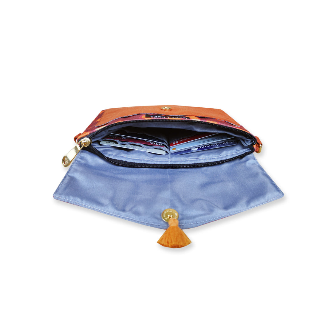 Orange Kollam Sling/mini wallet Combo