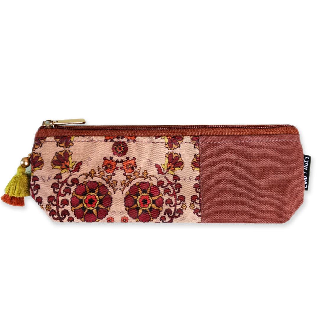 Peach-Beige-Teal Pencil Pouch Combo