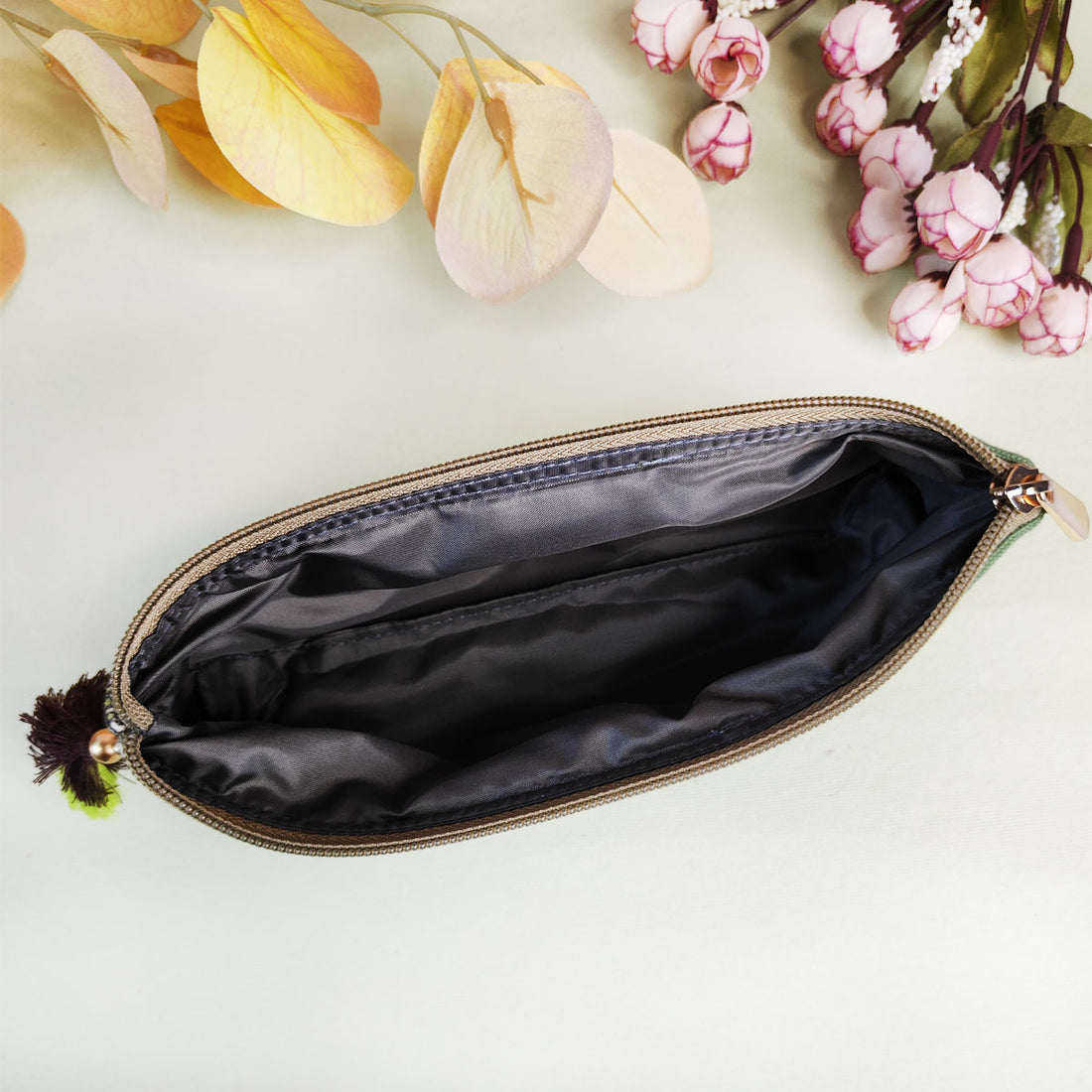 Purple-Orange-Green Pencil Pouch Combo