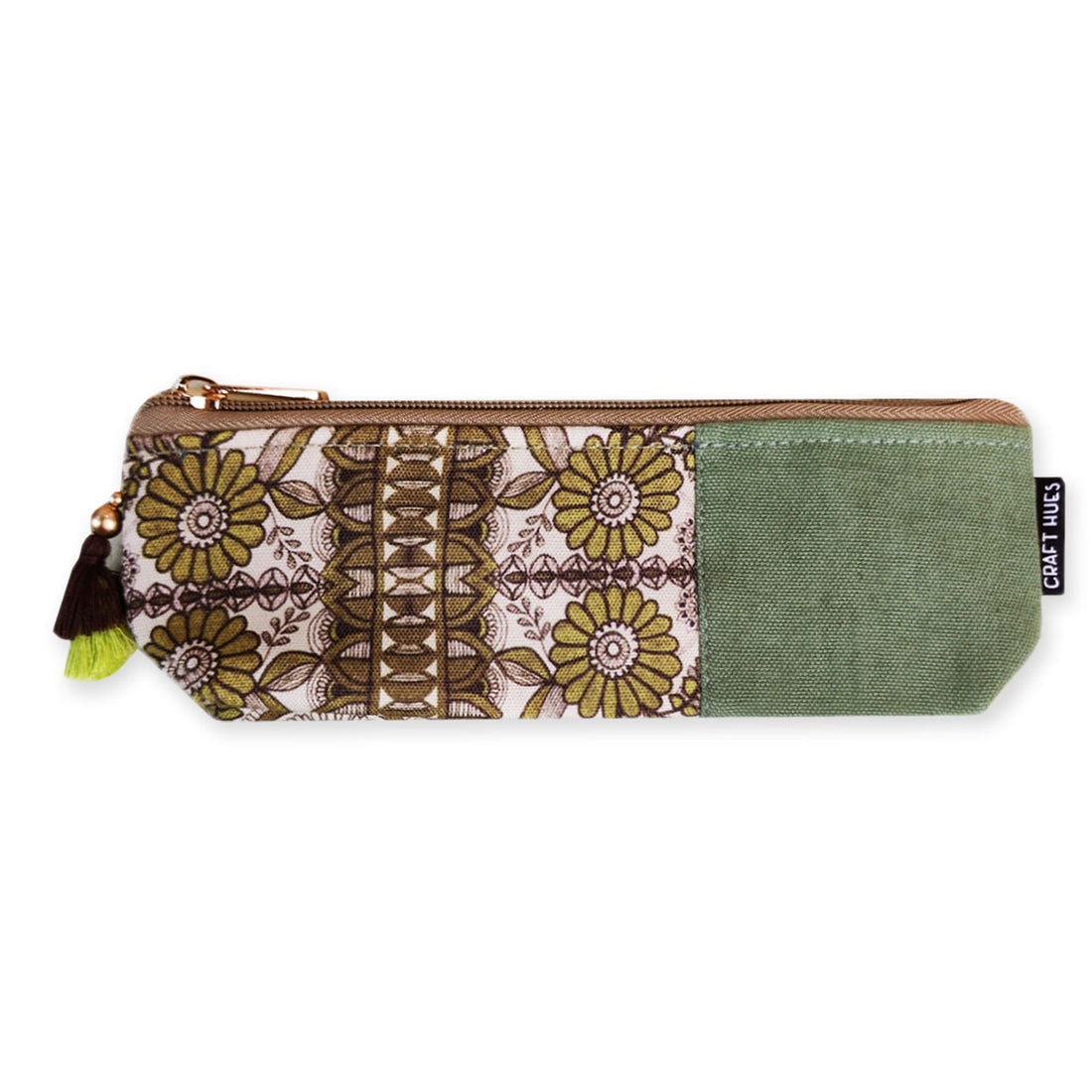 Purple-Orange-Green Pencil Pouch Combo