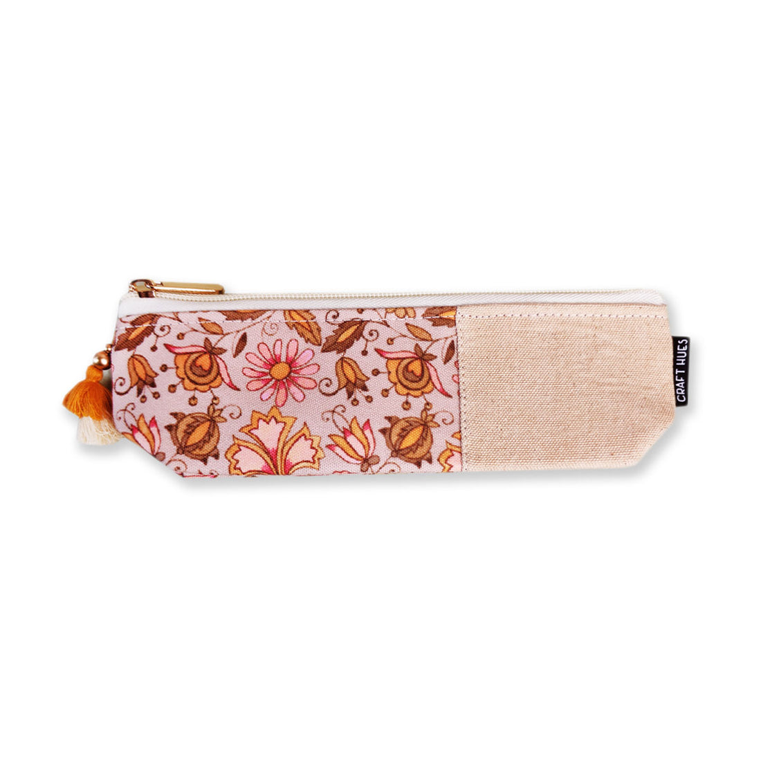 Purple-Peach-Brown Pencil Pouch Combo