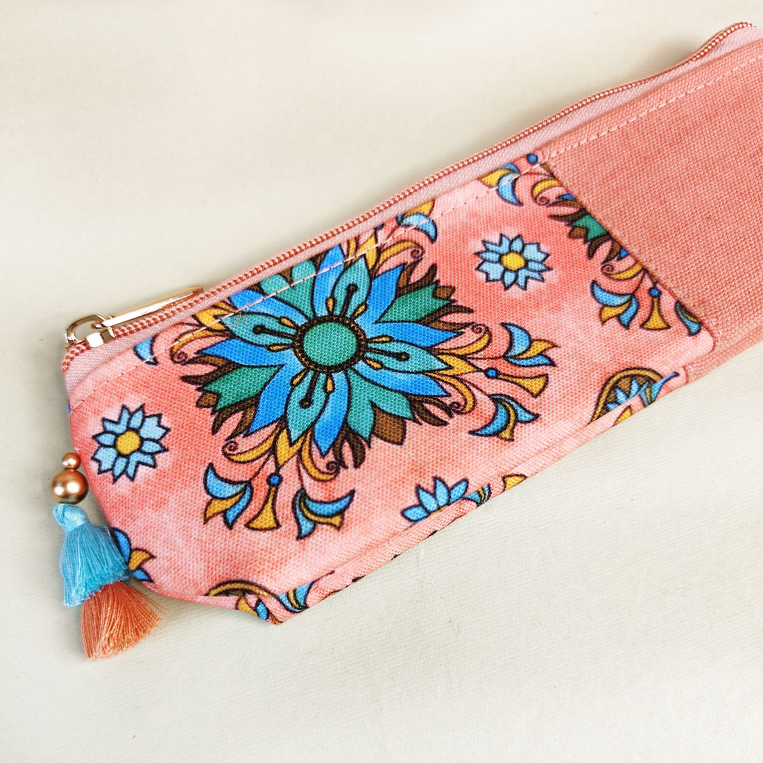Purple-Peach-Pink Pencil Pouch Combo