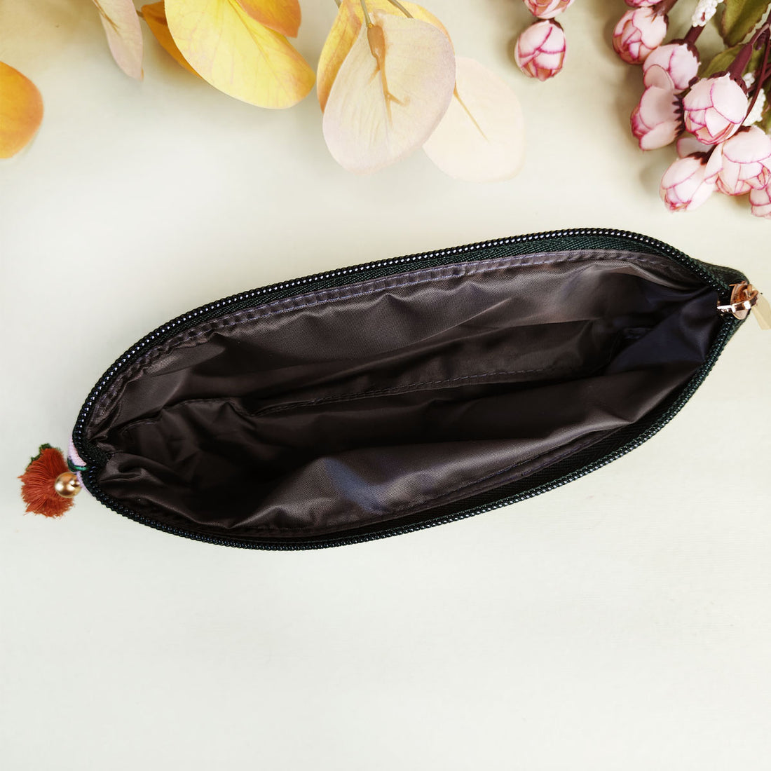 Peach-Beige-Teal Pencil Pouch Combo