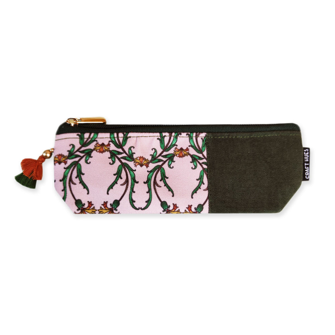 Peach-Beige-Teal Pencil Pouch Combo