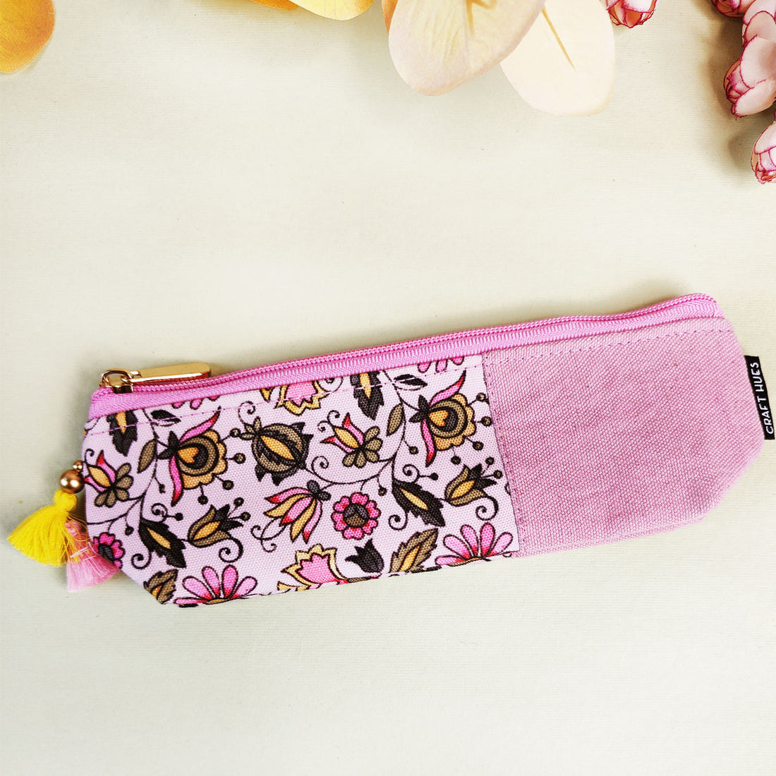 Purple-Peach-Pink Pencil Pouch Combo
