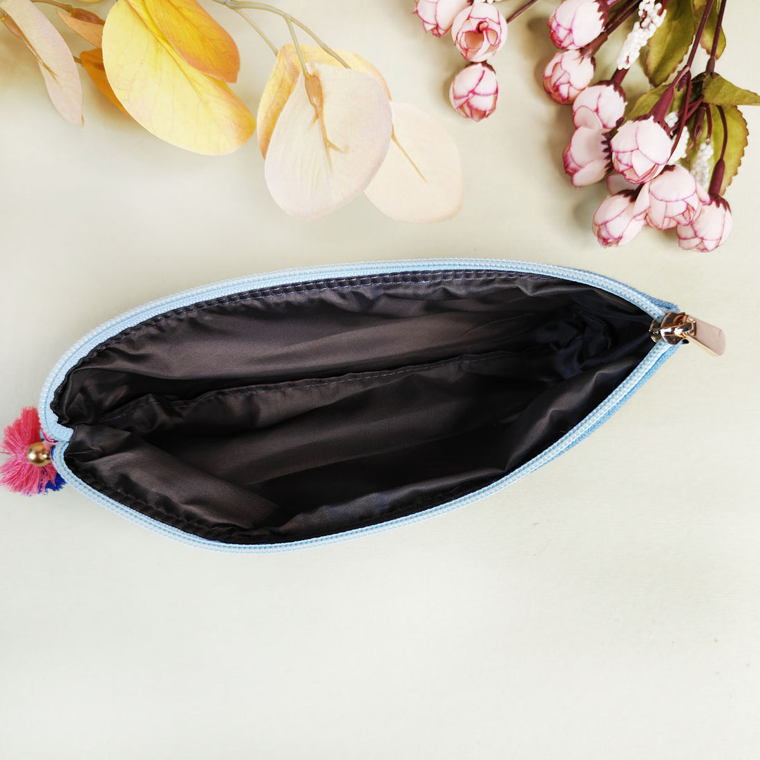 Peach-Beige-Teal Pencil Pouch Combo