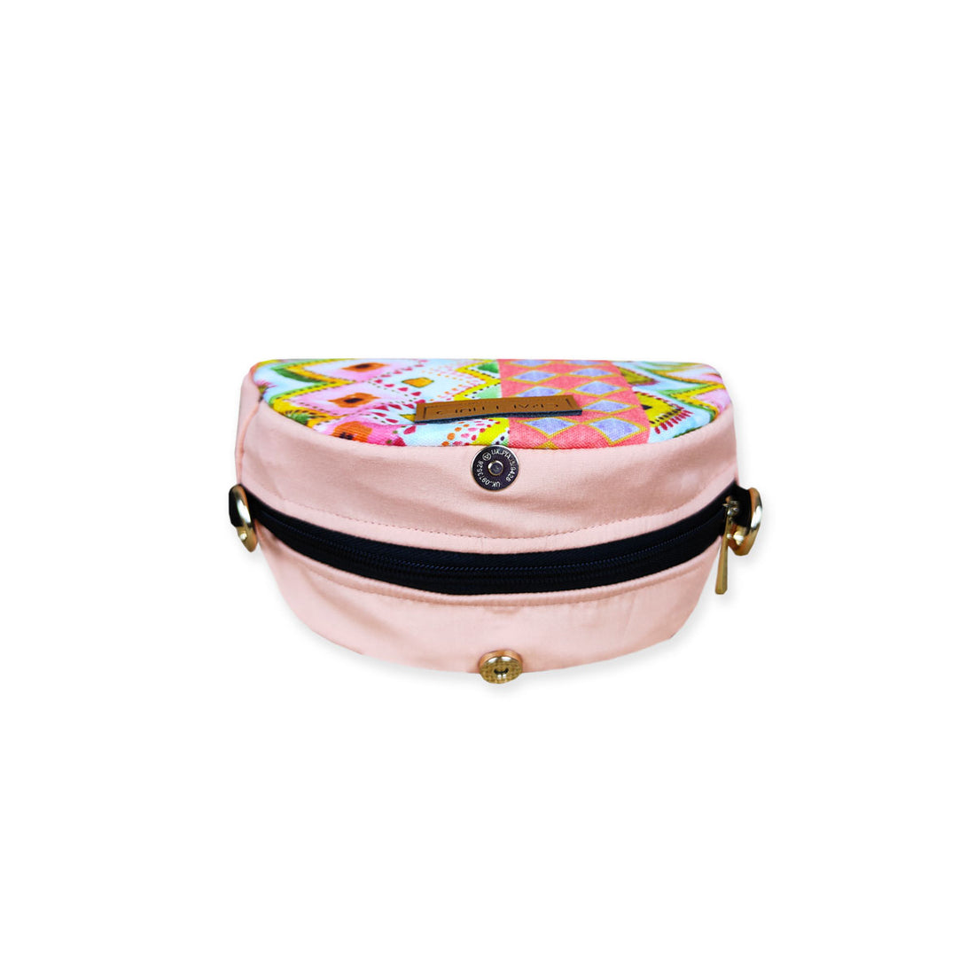 Pink Ikkat Pouch with Sling